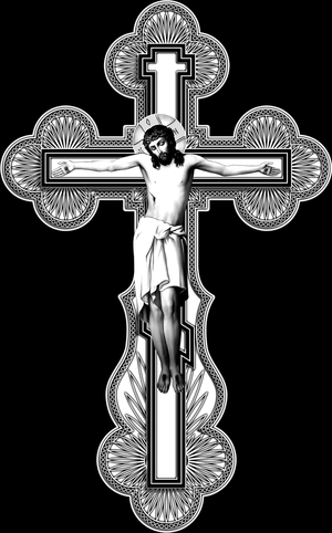 Крест резной - картинки для гравировки